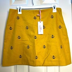 Vineyard Vines NWT Anchor Embroidered Wool Skirt Size 6